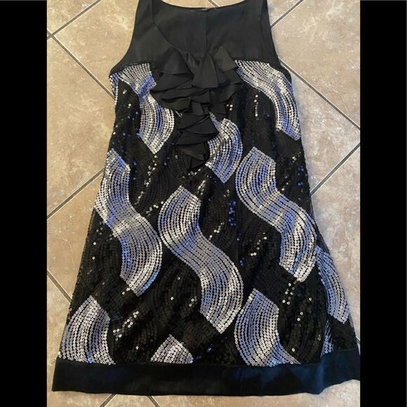 Hale Bob M Silk Blend Embellished Dress - Picture 1 of 9